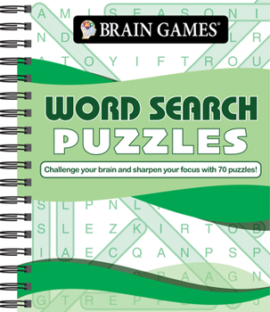 Spiral-bound Brain Games - Word Search (Waves) Book