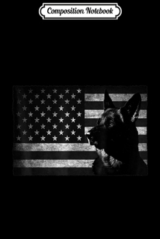 Composition Notebook: Patriotic German Shepherd American Flag 4th of July Journal/Notebook Blank Lined Ruled 6x9 100 Pages