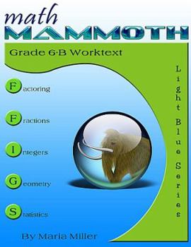 Paperback Math Mammoth Grade 6-B Worktext Book