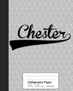 Paperback Calligraphy Paper: CHESTER Notebook Book