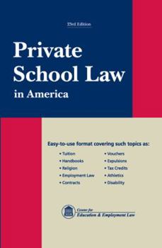 Paperback Private School Law in America Book