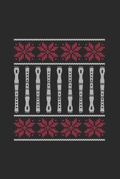 Christmas Flute: Blank Lined Notebook (6" x 9" - 120 pages) ~ Christmas Themed Notebook for Daily Journal, Diary, and Gift
