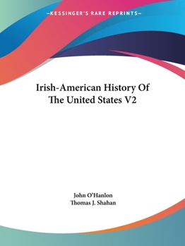 Paperback Irish-American History Of The United States V2 Book