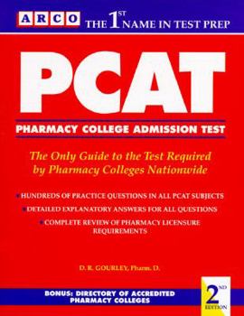 Paperback Arco PCAT: Pharmacy College Admission Test Book