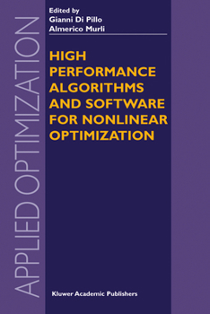 Hardcover High Performance Algorithms and Software for Nonlinear Optimization Book