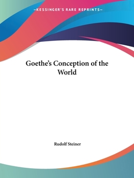 Paperback Goethe's Conception of the World Book