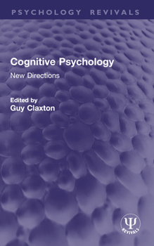 Paperback Cognitive Psychology: New Directions Book