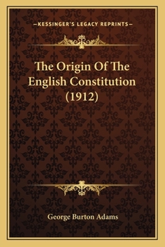 The Origin of the English Constitution