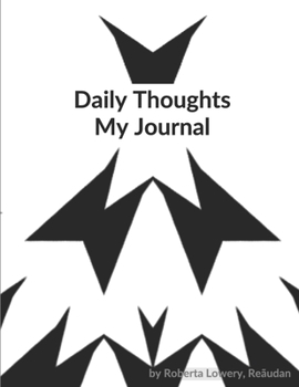 Daily Thoughts : My Journal: 365 page blank Journal  Black and White Image by Reãudan BlacknFont