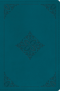 Imitation Leather ESV Compact Bible (Trutone, Deep Teal, Fleur-De-Lis Design) Book