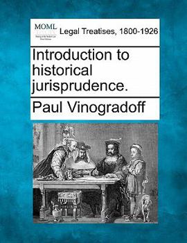 Paperback Introduction to Historical Jurisprudence. Book