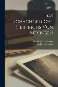 Paperback Das Schachgedicht Heinrichs Von Beringen [German] Book