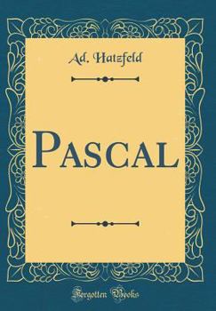 Hardcover Pascal (Classic Reprint) [French] Book