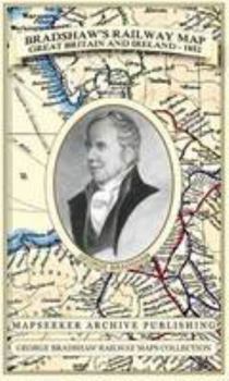 Map Bradshaw's Railway Map Great Britain and Ireland 1852 Book