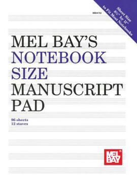 Notebook-Size Manuscript Pad 12-Stave