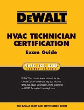 Paperback Dewalt HVAC Technician Certification Exam Guide Book