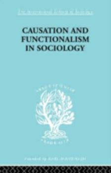 Hardcover Causation and Functionalism in Sociology Book