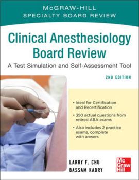 Paperback Clinical Anesthesiology Broad Review: A Test Simulation and Self-Assessment Tool Book