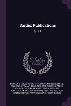 Paperback Sardis: Publications: 5, pt.1 Book