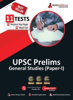 Paperback UPSC Prelims General Studies (Paper 1) Book 2023 (English Edition) - 8 Mock Tests and 3 Previous Year Papers (1300 Solved Objective Questions) with Fr Book