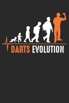 Darts Evolution: Notebook/Diary/Organizer/120 checked pages/ 6x9 inch