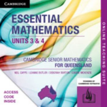 Printed Access Code CSM Qld Essential Mathematics Units 3 and 4 Online Teaching Suite (Card) Book