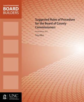 Paperback Suggested Rules of Procedure for the Board of County Commissioners Book