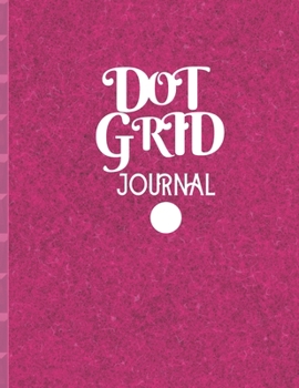 Paperback Dot Grid Journal: PURPLE PRESSED FIBERS PRINT DESIGN COVER - 8.5" X 11" DOTS spaced .2" apart 100 pages - NOTEBOOK SKETCHBOOK DOT GRID C Book