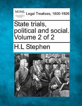 Paperback State Trials, Political and Social. Volume 2 of 2 Book