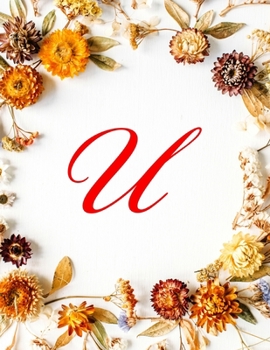 Paperback U: Monogram Initial Polar Graph Paper Notebook - 1 Inch Centered Technical Sketchbook For Engineers and Designer - Fall F Book