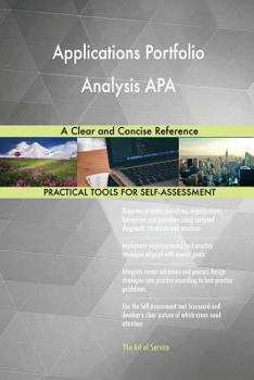 Paperback Applications Portfolio Analysis APA A Clear and Concise Reference Book