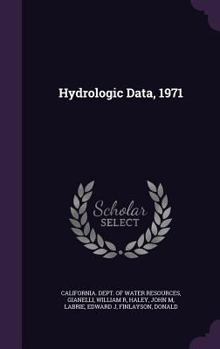 Hardcover Hydrologic Data, 1971 Book