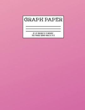 Graph Paper: Notebook Pink Gradient Cute Pattern Cover Graphing Paper Composition Book Cute Pattern Cover Graphing Paper Composition Book