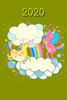 2020: My personal organizer 2020 with Unicorn Design  | personal organizer 2020 | weekly   calendar 2020| monthly calendar for 2020 in hand pocket size