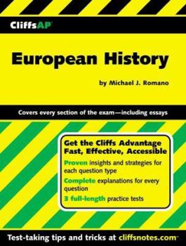 Paperback CliffsAP European History Book