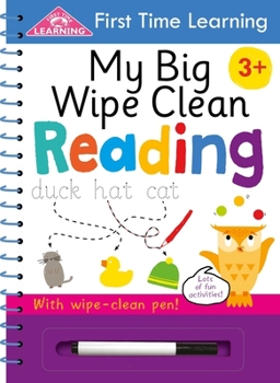 Spiral-bound First Time Learning: My Big Wipe Clean Reading: Wipe-Clean Workbook Book