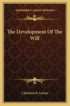 The Development Of The Will