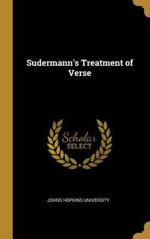 Sudermann's Treatment of Verse