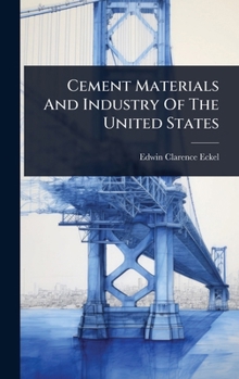 Hardcover Cement Materials And Industry Of The United States Book