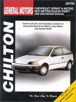Paperback Chevrolet Metro/Sprint/Swift, 1985-00 Book