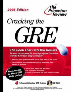 Paperback Cracking the GRE with Sample Tests on CD-ROM, 2005 Edition [With CDROM] Book