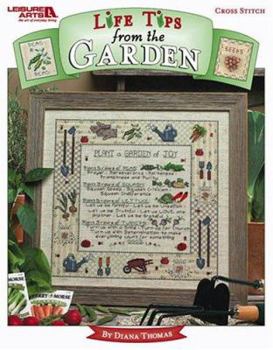 Paperback Life Tips from the Garden, Cross Stitch Book