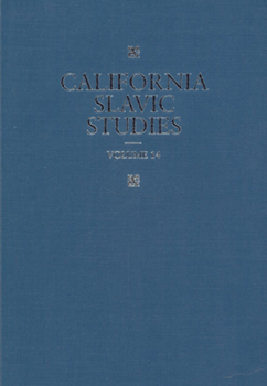 California Slavic Studies, Volume XIV - Book  of the California Slavic Studies