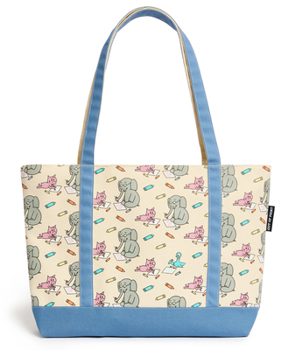Misc. Mo Willems's Elephant & Piggie Large Zippered Tote Bag Book
