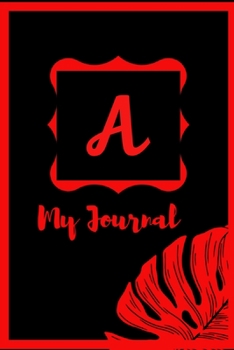 Paperback Notebook Journal with the initial A Book