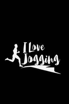 I love jogging: 6x9 Jogging grid squared paper notebook notes