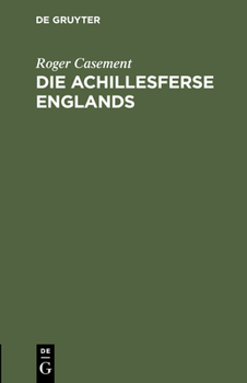 Hardcover Die Achillesferse Englands [German] Book