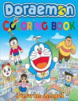 Paperback Doraemon Coloring Book: For Kids Ages 4-8 Book