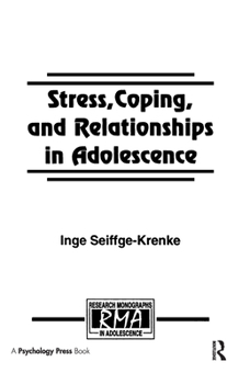 Hardcover Stress, Coping, and Relationships in Adolescence Book