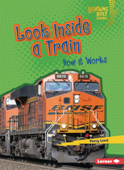 Paperback Look Inside a Train: How It Works Book